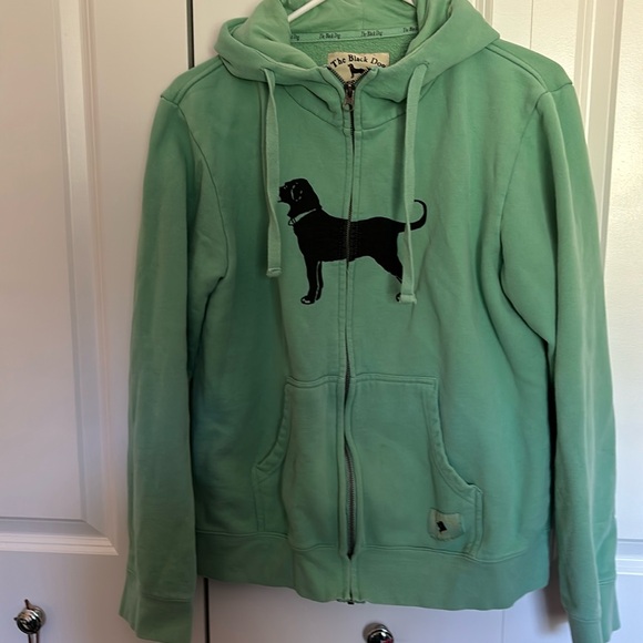 BLACK DOG ZIP HOODIE - Picture 1 of 4